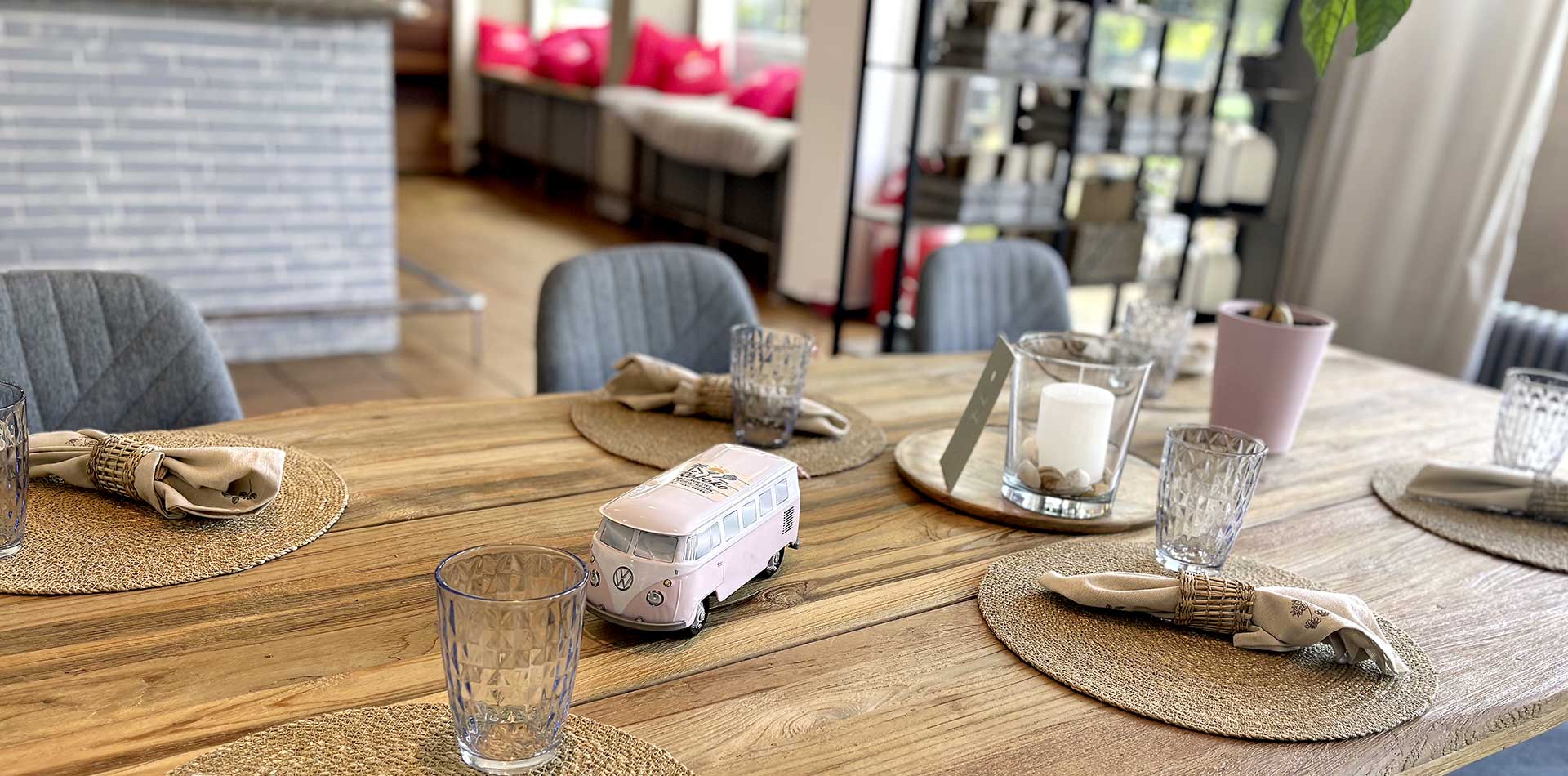 Gedeckter Tisch im Restaurant Rokoko Braunschweig