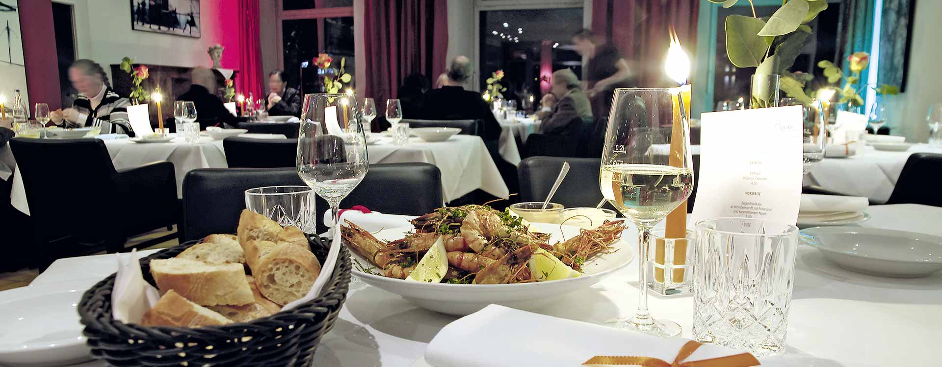 Garnelendinner im Restaurant Rokoko Braunschweig