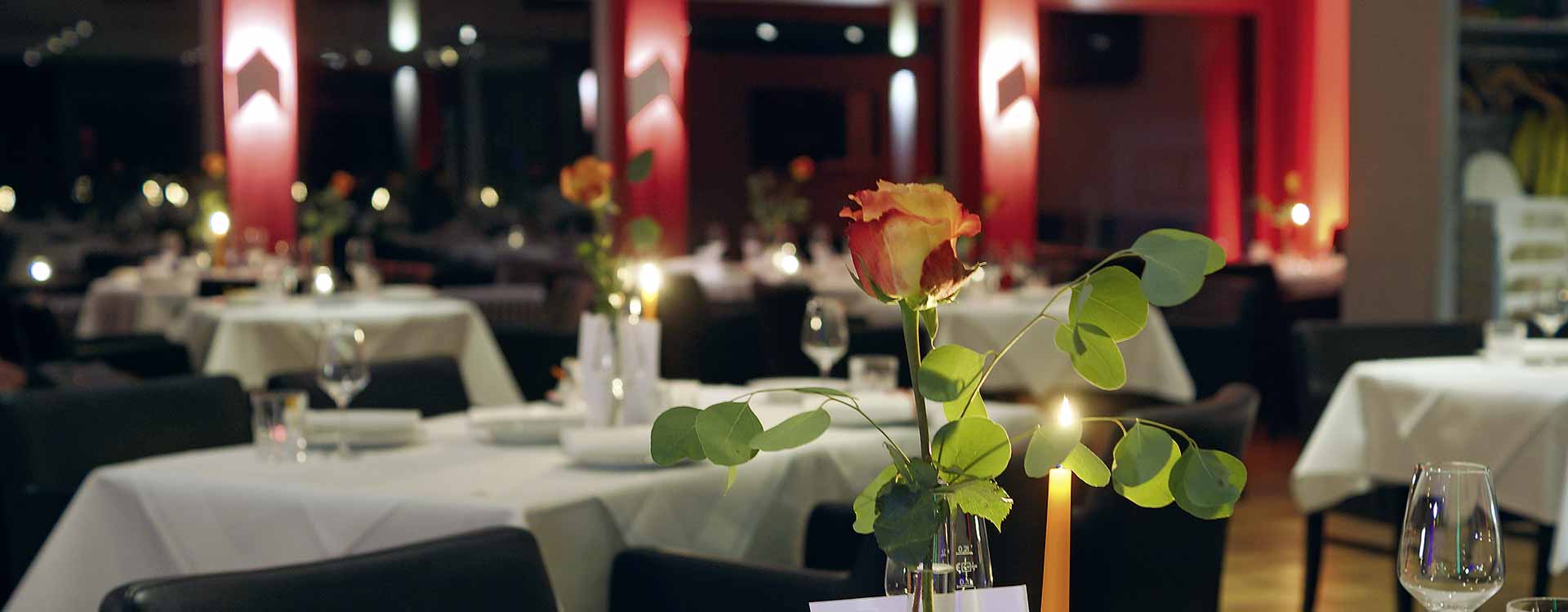 Gedeckter Tisch im Restaurant Rokoko Braunschweig